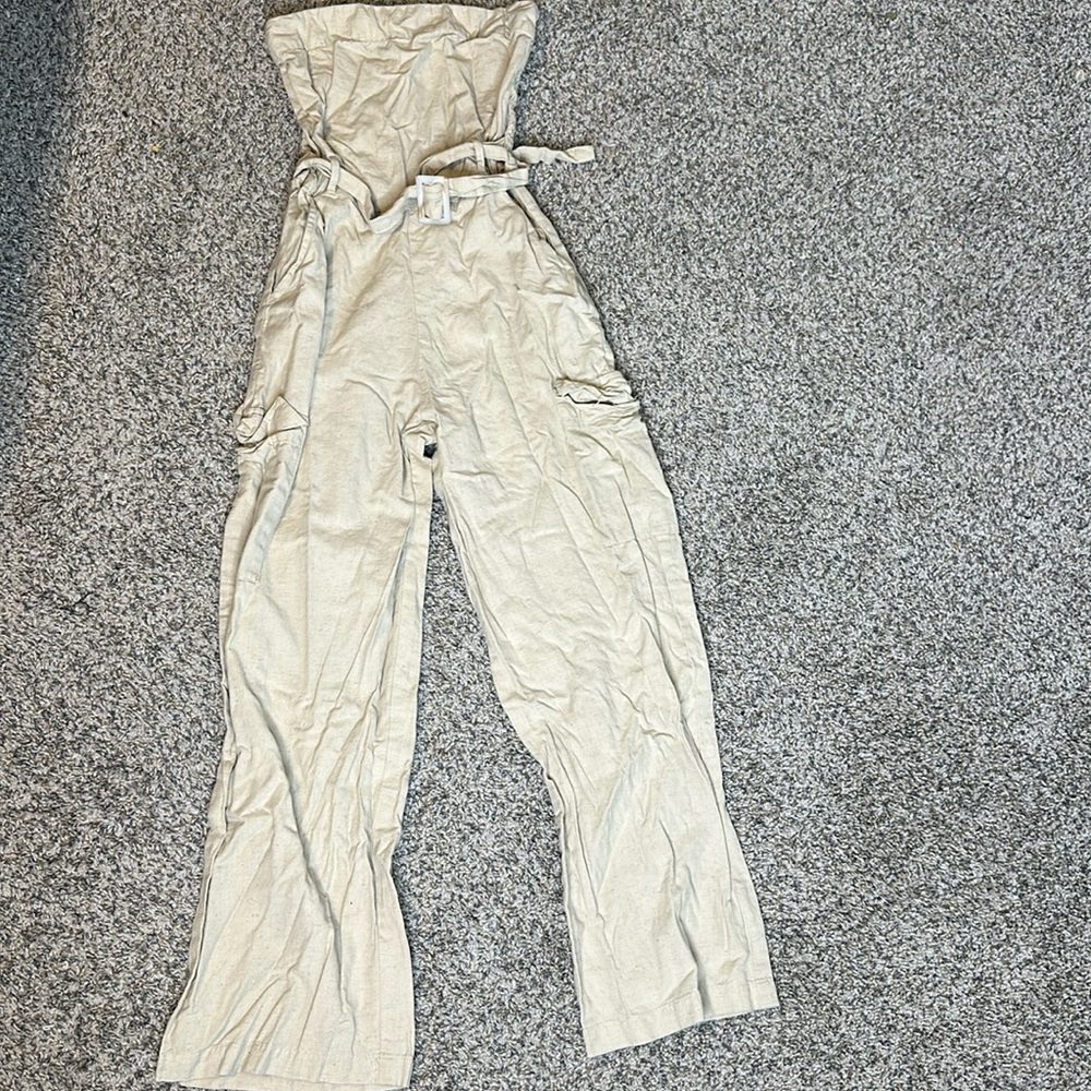 Tan jumpsuit